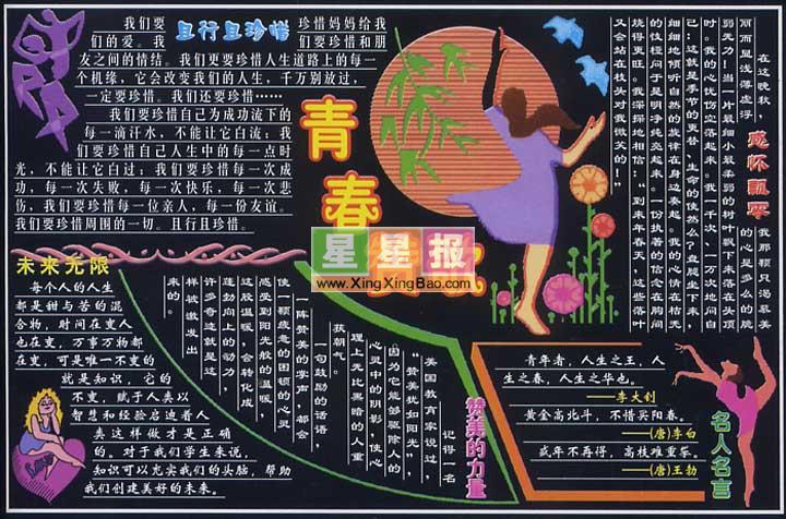 高中黑板报版面设计图展示