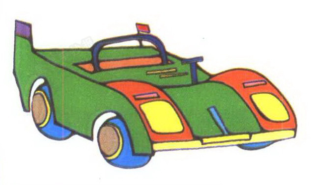 f1赛车简笔画