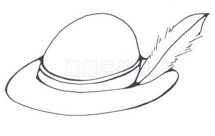 帽子简笔画怎么画