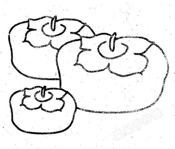 柿子简笔画