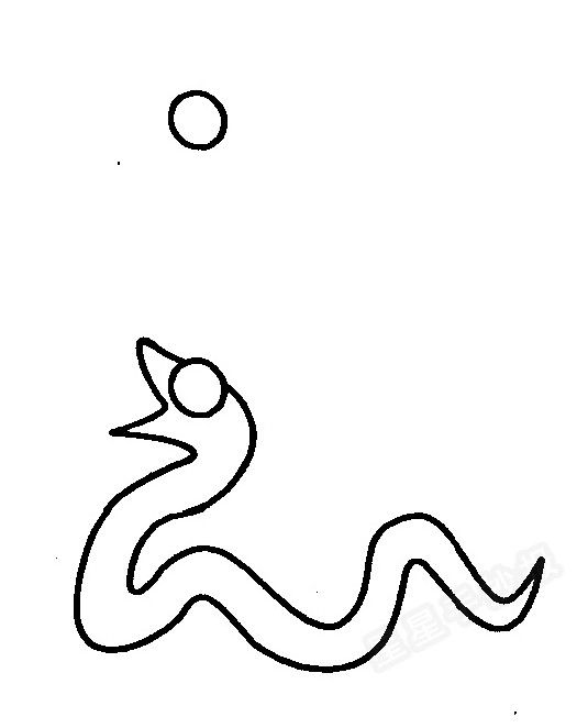 蛇简笔画怎么画