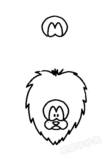狮子简笔画怎么画