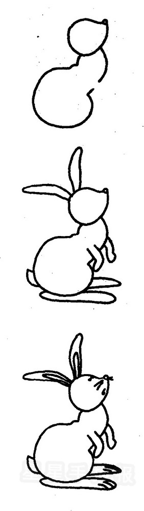 小兔子简笔画怎么画