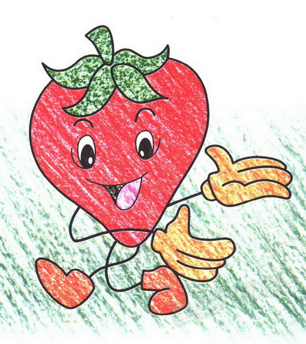 草莓简笔画简单画法