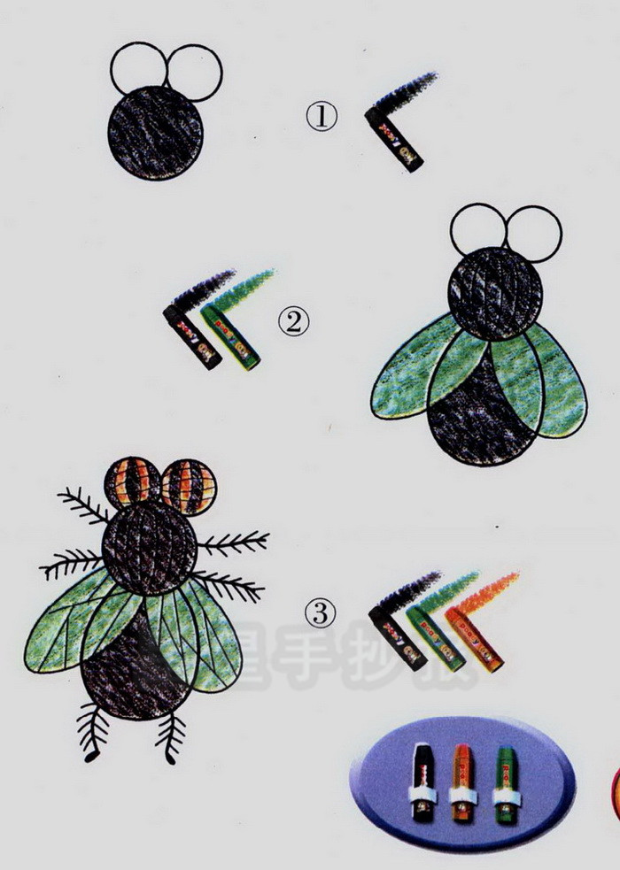 苍蝇简笔画