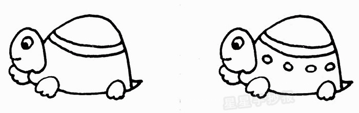 小乌龟简笔画