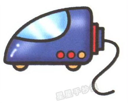 吸尘器简笔画怎么画