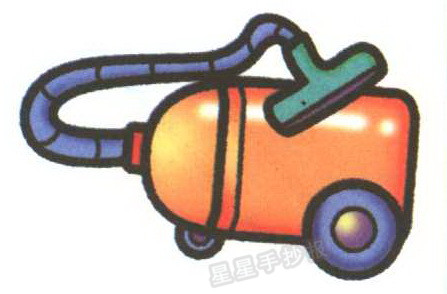 吸尘器简笔画怎么画