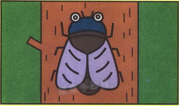 蝉简笔画怎么画