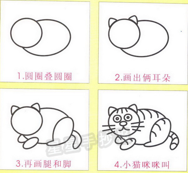 小猫简笔画怎么画