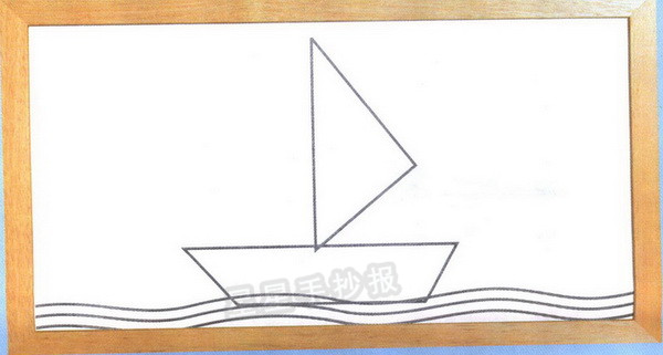 帆船简笔画