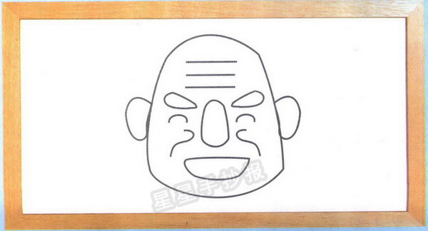 老头头像简笔画