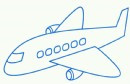 喷气式客机简笔画