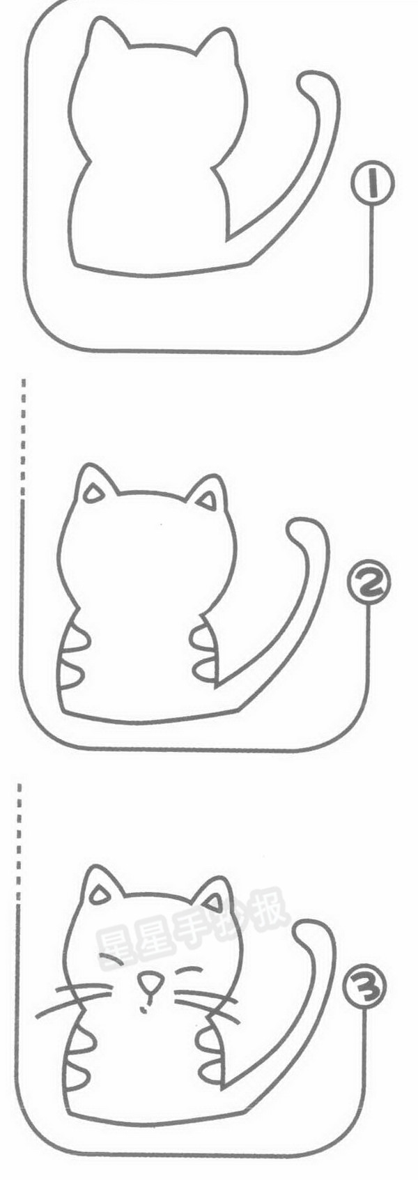 猫简笔画图片教程