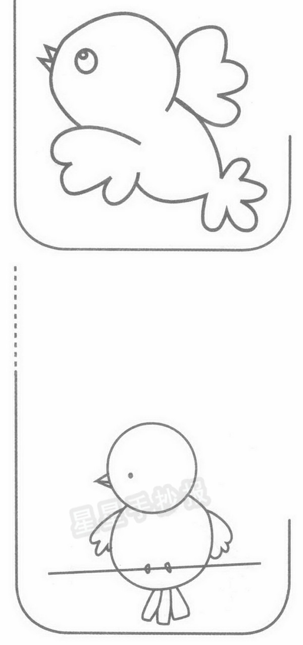 麻雀简笔画怎么画