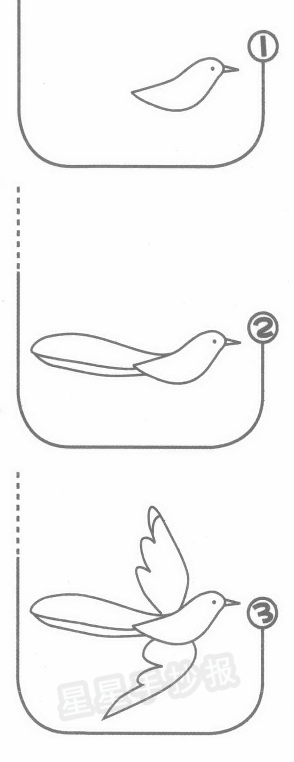 喜鹊简笔画