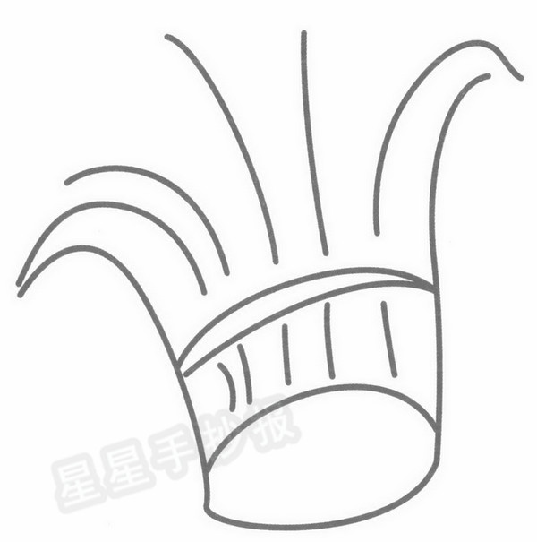 韭菜简笔画