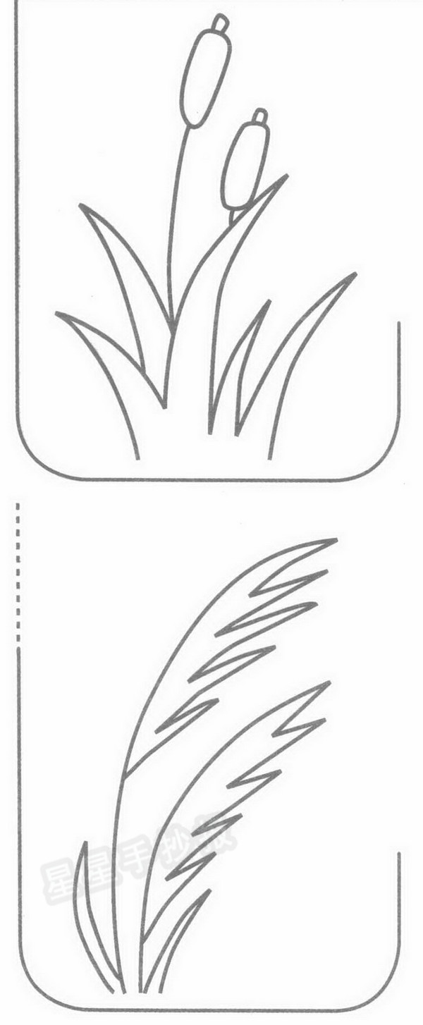 芦苇简笔画