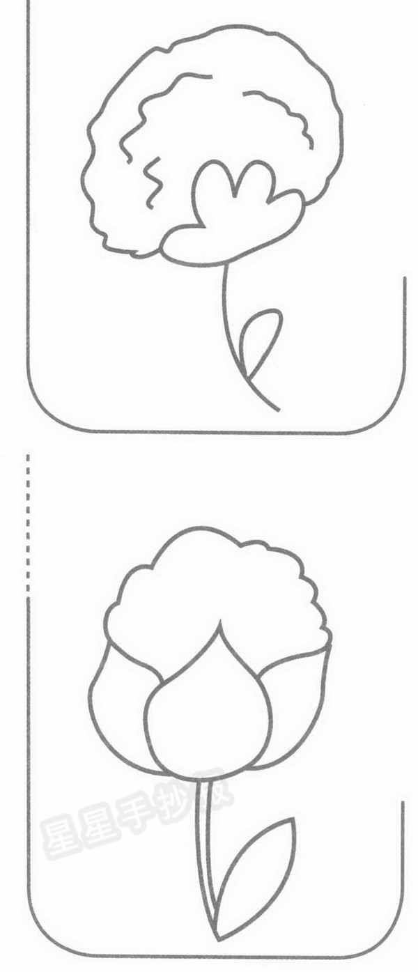 棉花简笔画