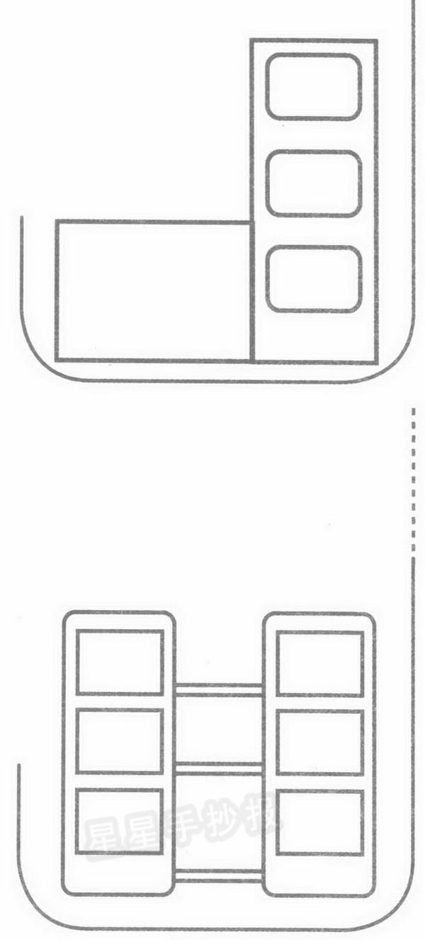 书架简笔画