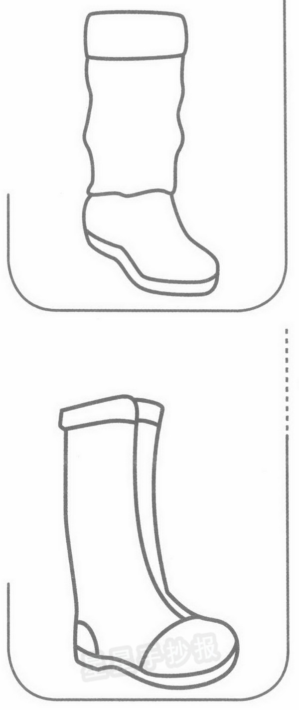 靴子简笔画图片教程