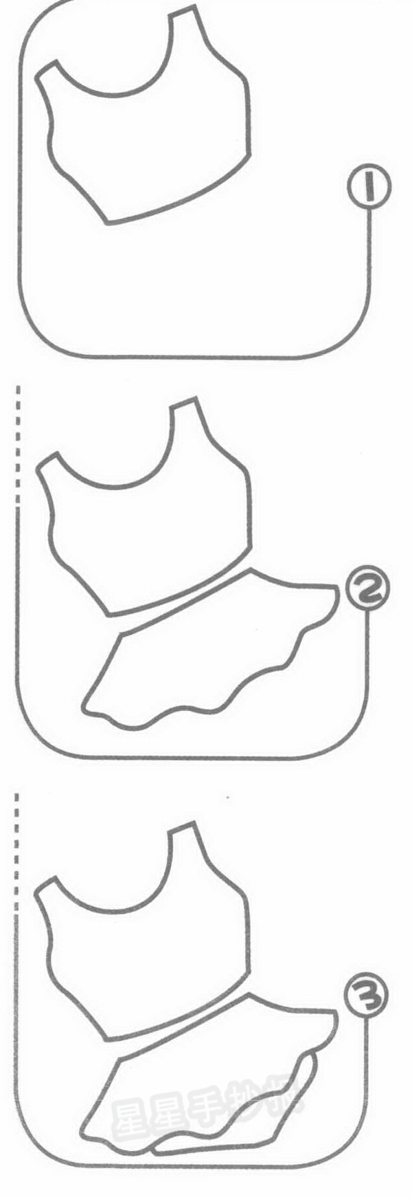 游泳衣简笔画