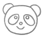 熊猫简笔画图片步骤教程