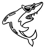 鲨鱼简笔画简单画法