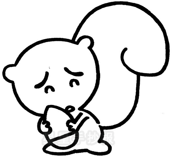 松鼠简笔画图片大全