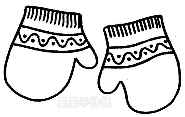 手套简笔画图片大全