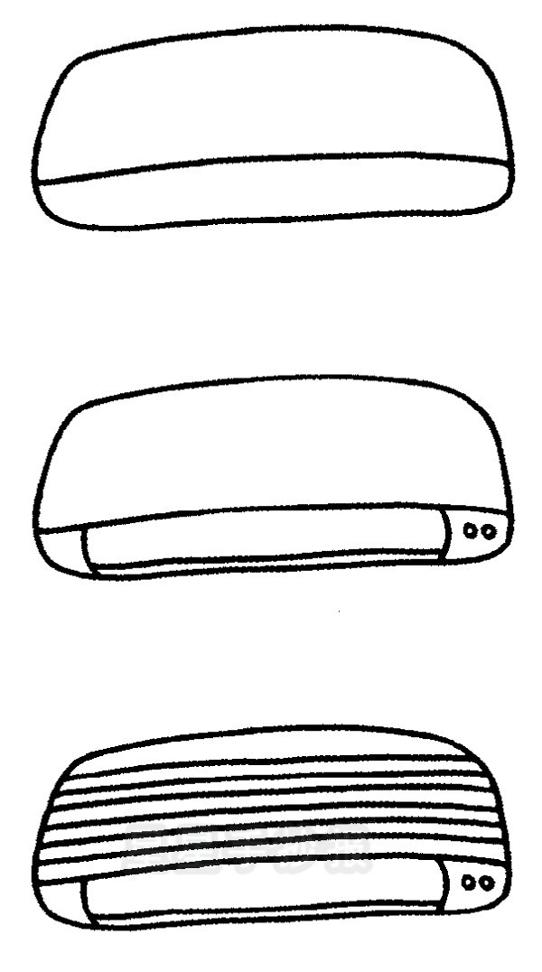 空调简笔画怎么画