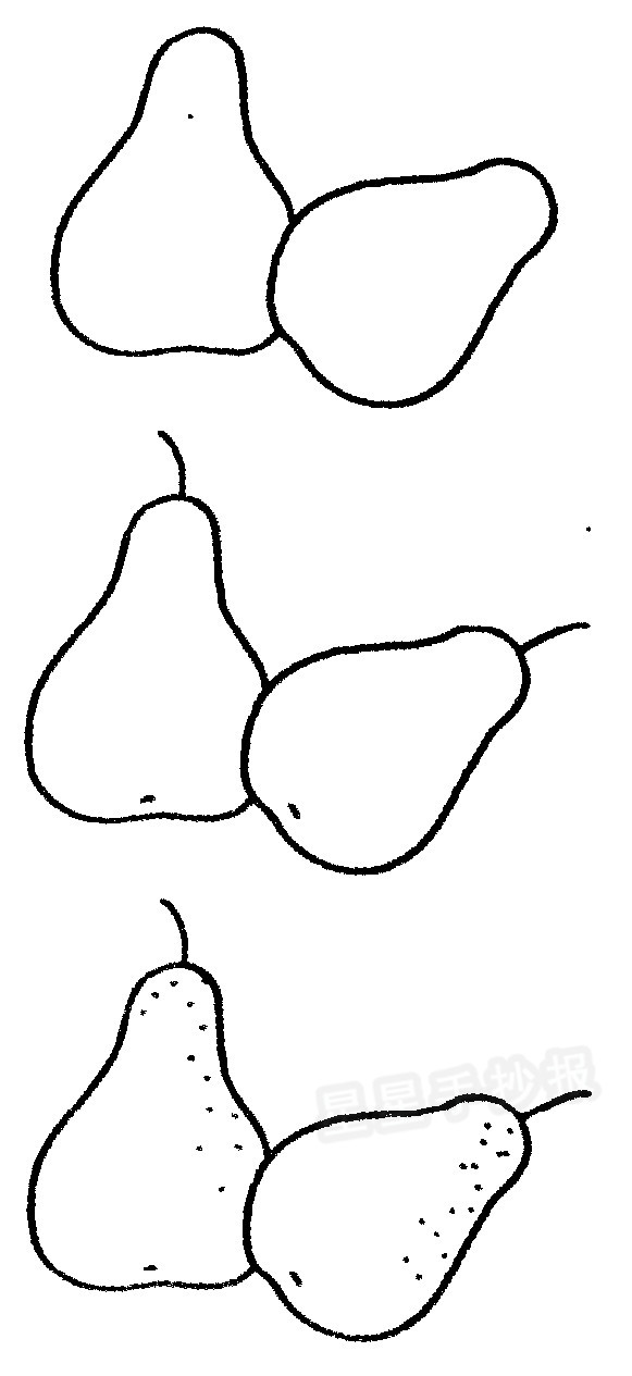 鸭梨简笔画怎么画