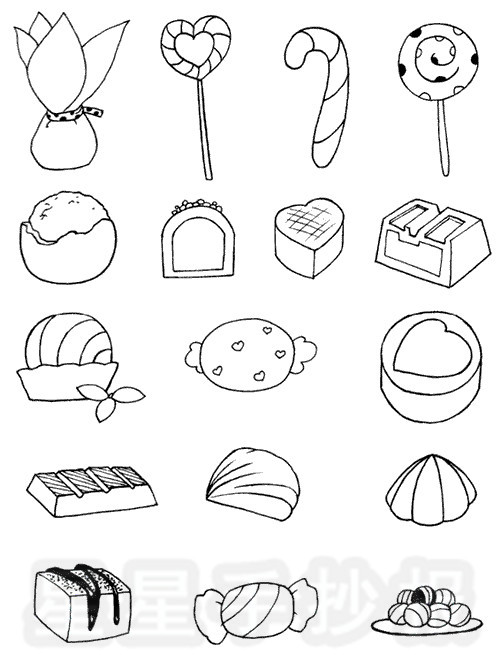 糖果简笔画简单画法