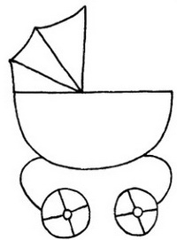 婴儿车简笔画图片画法
