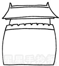 中国古代建筑简笔画