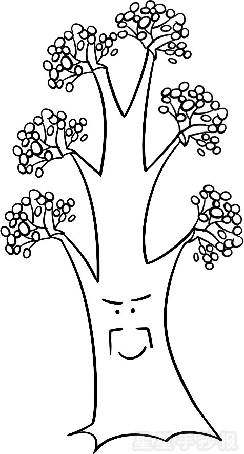 树爷爷简笔画
