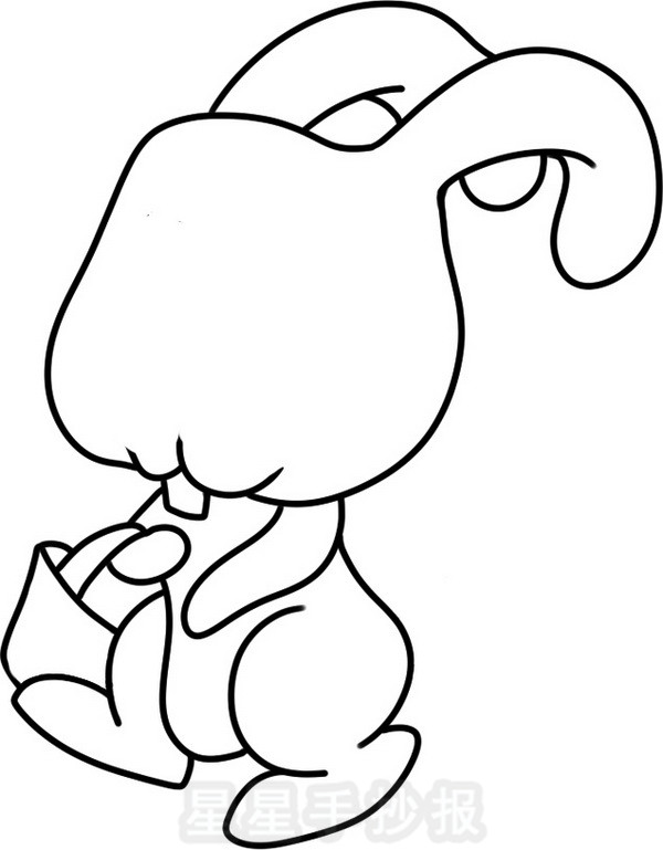 小兔子简笔画简单画法