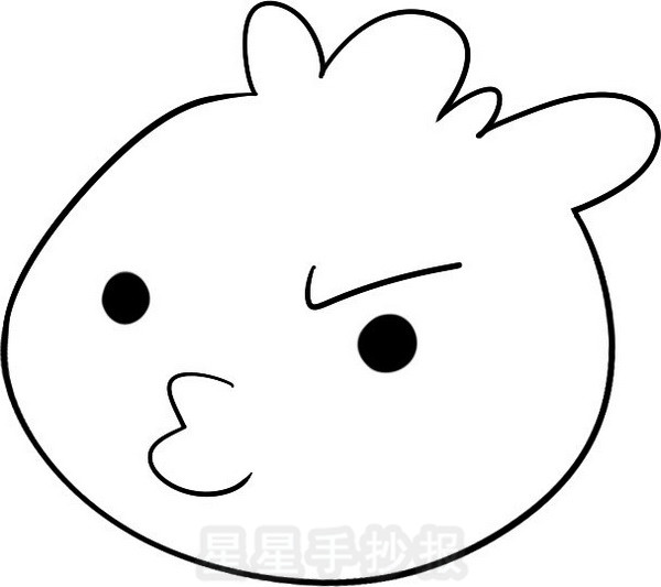 撅着嘴巴很可爱