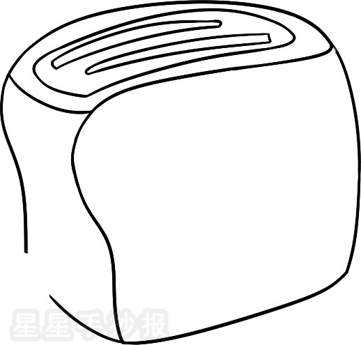 面包机简笔画