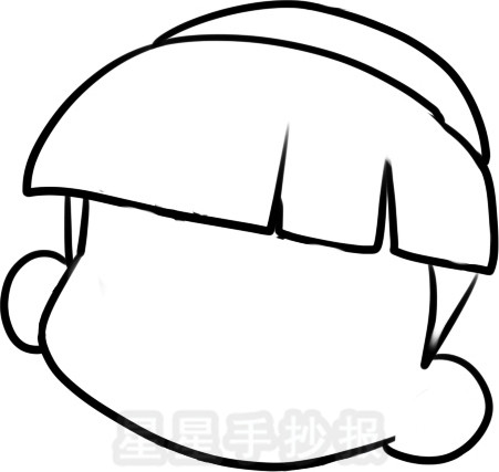 女孩简笔画简单画法二