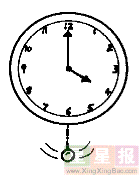摇钟简笔画