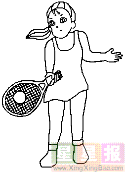 网球简笔画