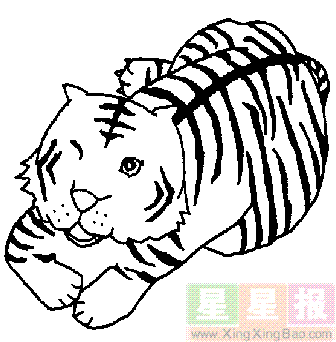 老虎简笔画