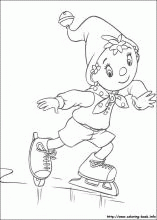 小女孩在溜冰简笔画