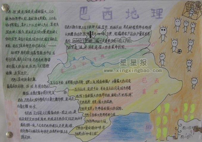 关于地理手抄报图片4幅