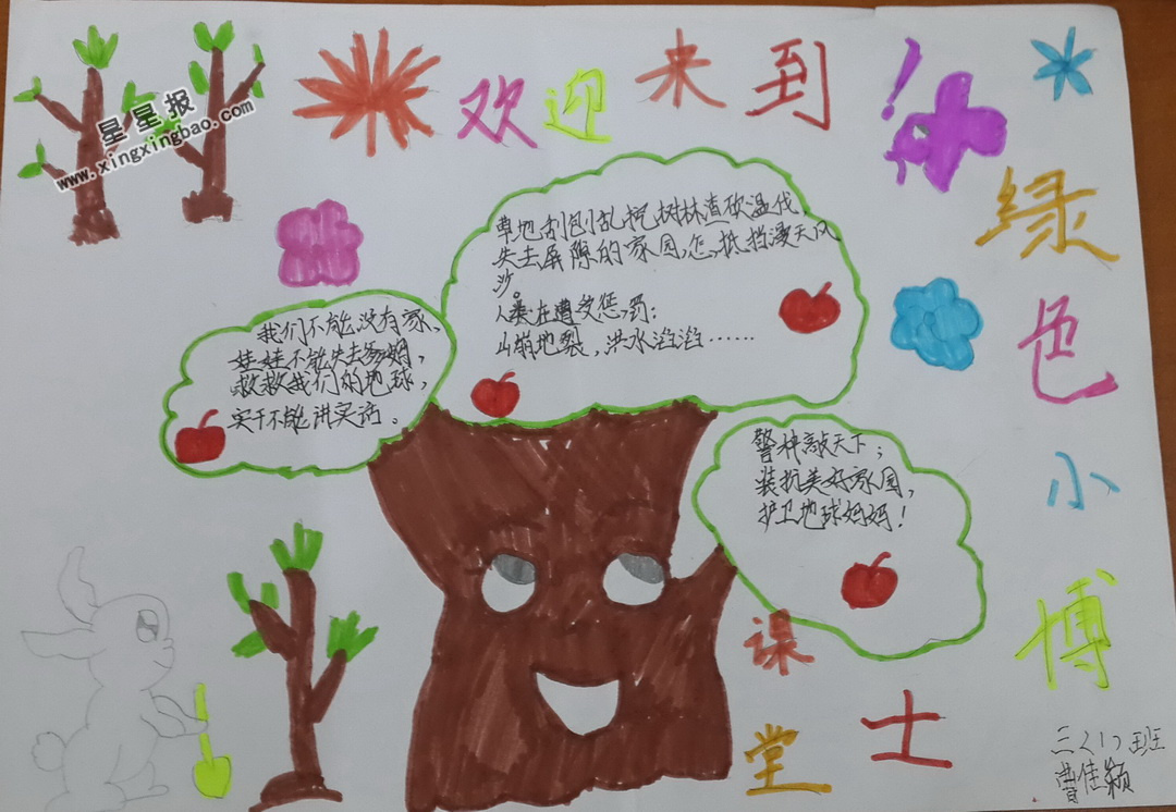 欢迎来到绿色小博士课堂手抄报图片