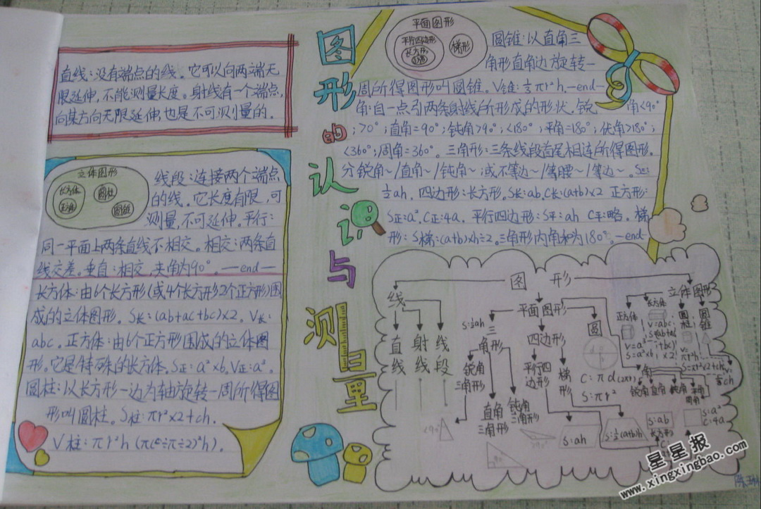 尺子测量手抄报