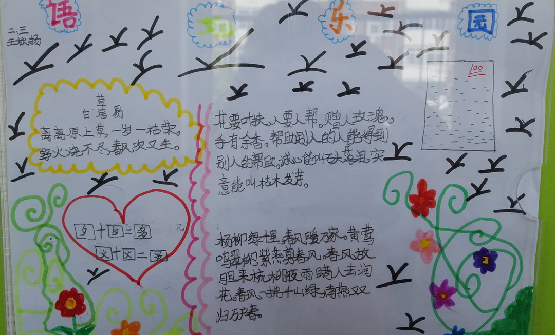 语文乐园手抄报图片