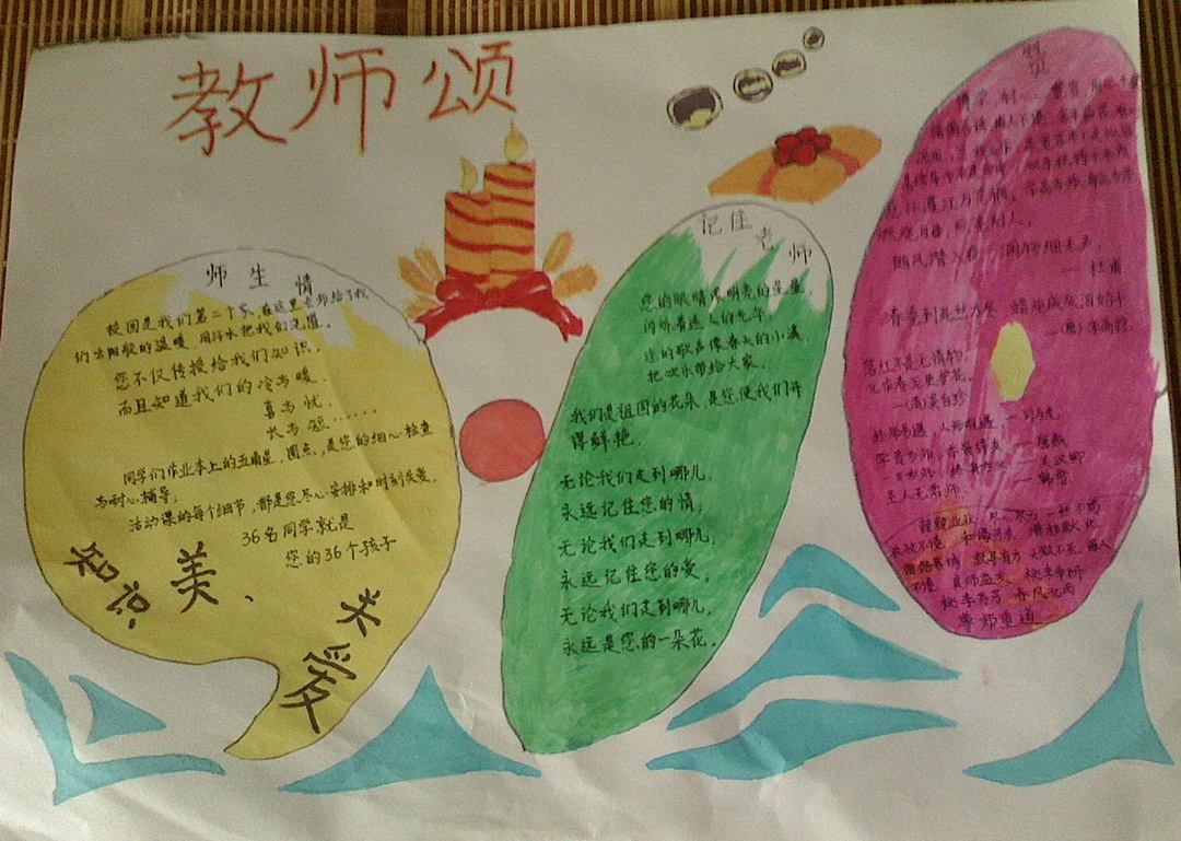 教师颂手抄报