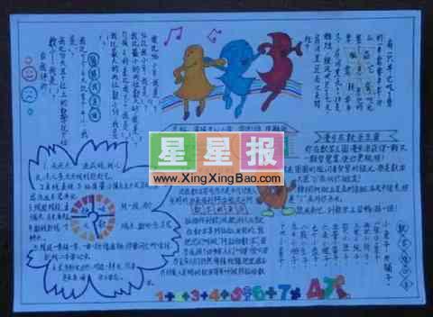 小学生数学王国手抄报图片